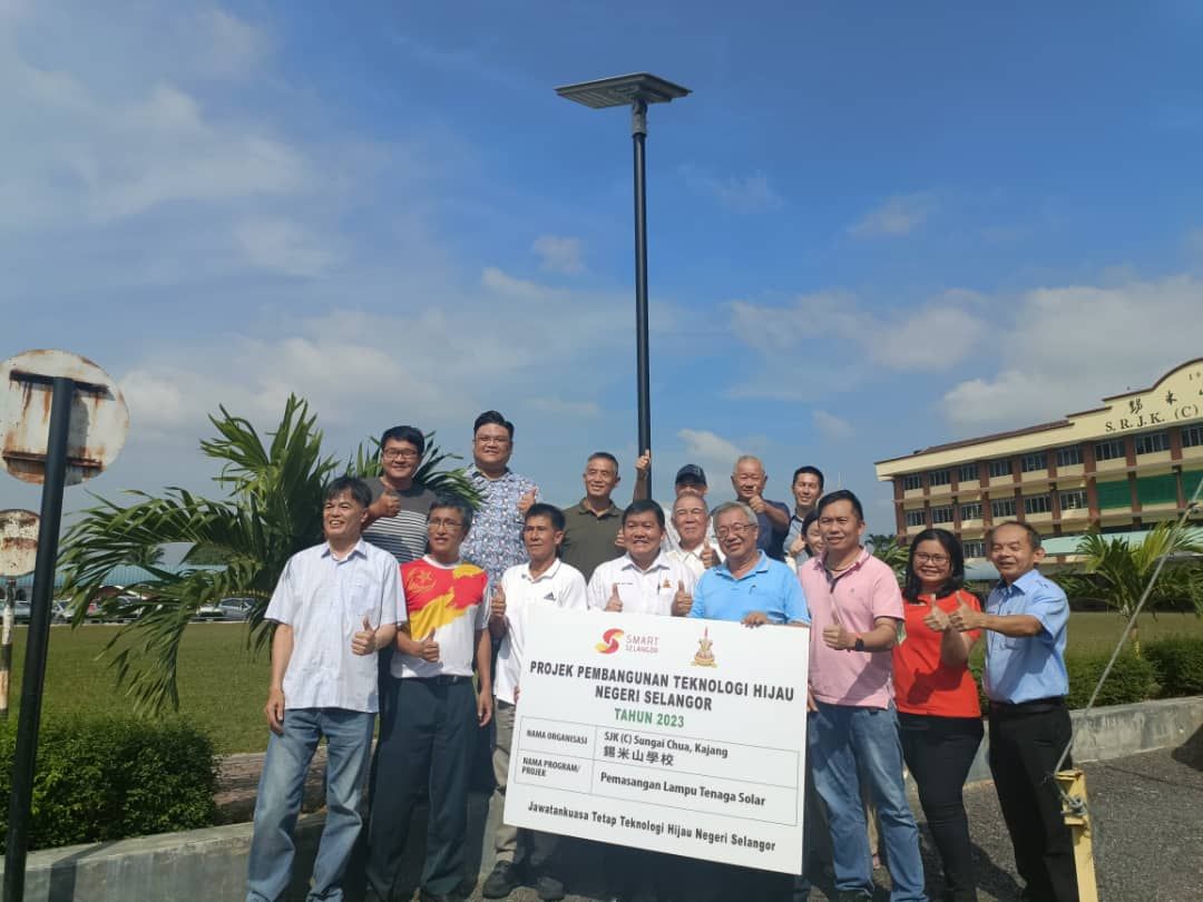 雪政府拨2万装8太阳能灯 助锡米山华小打造低碳校园