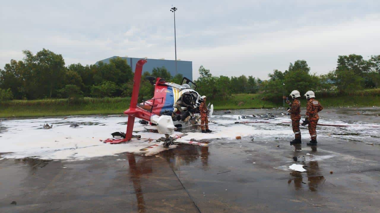 Bomba jalan siasatan dalaman nahas helikopter di Subang