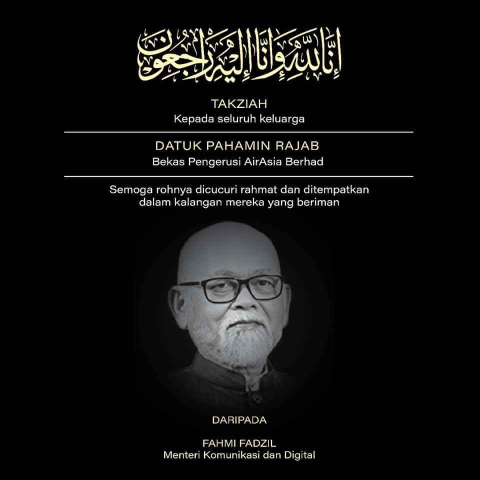 Minister conveys condolences to Pahamin's family