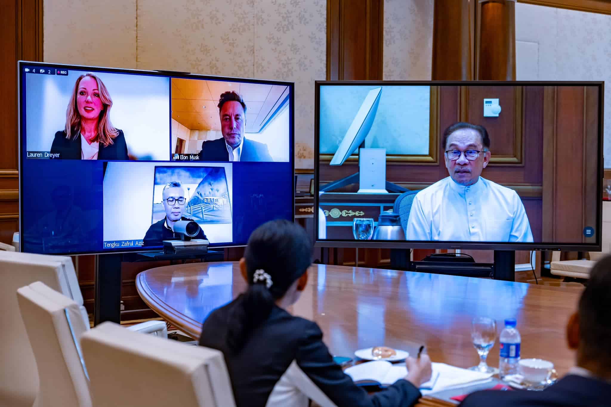 PM Anwar, ministers hold virtual meeting with Elon Musk