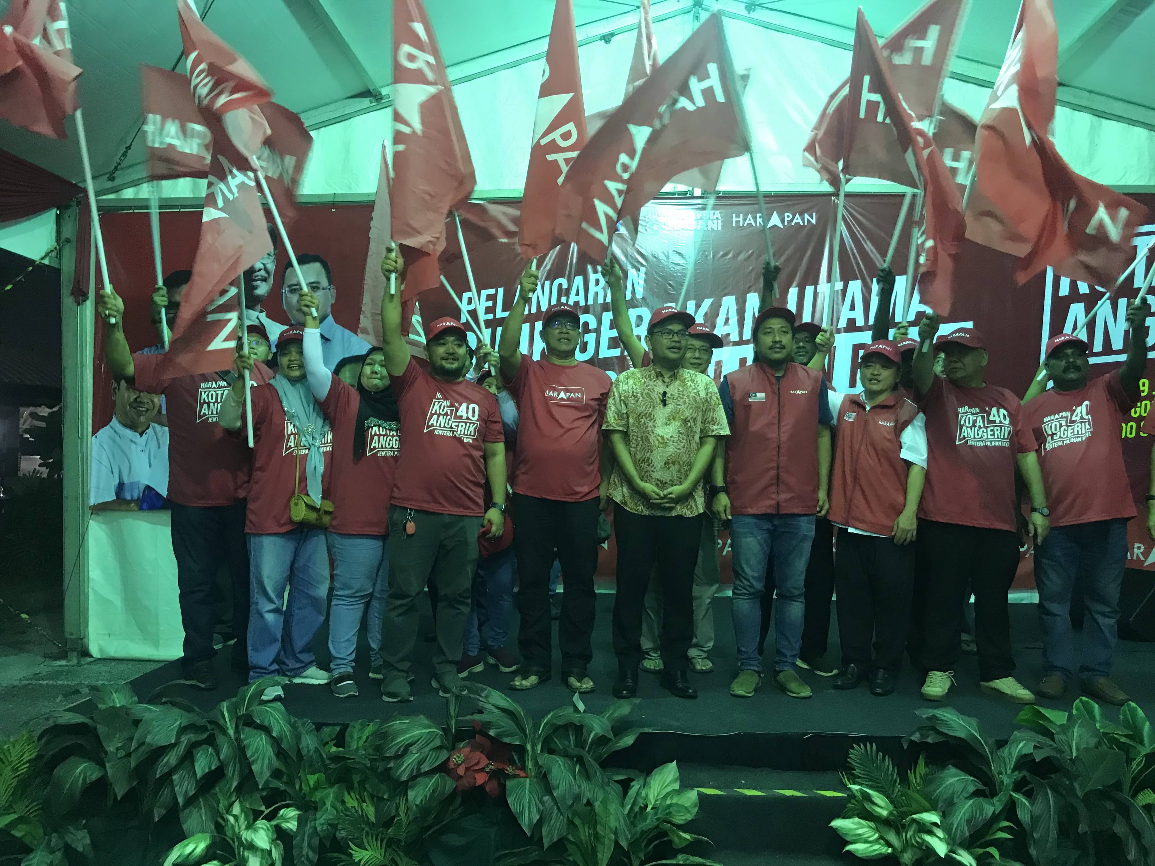 Jentera AMK Johor Bahru berkampung di Kota Anggerik, bantu kempen calon HARAPAN