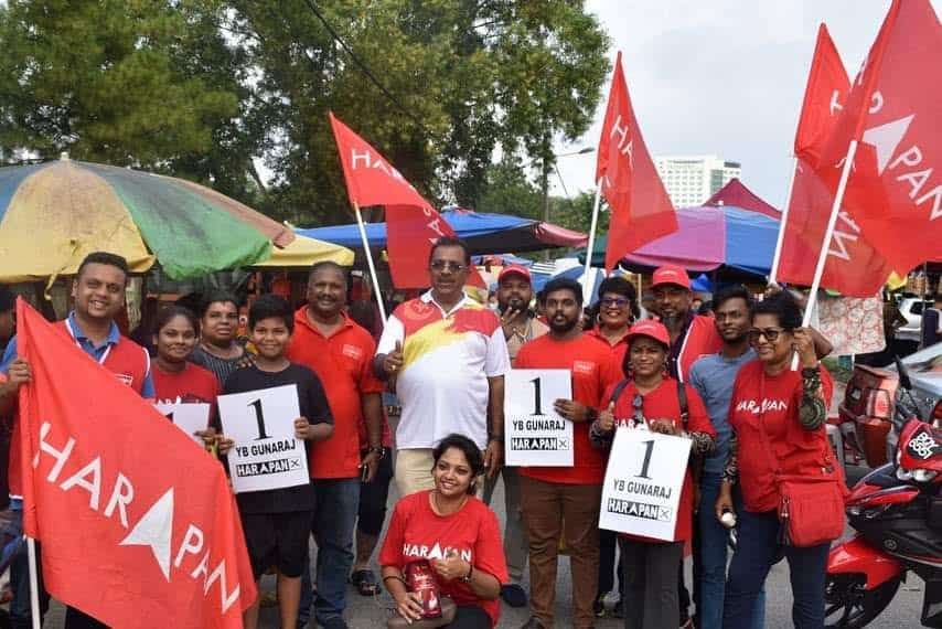 செந்தோசா தொகுதியில் ஹராப்பான் வேட்பாளர் குணராஜ் தீவிரப் பிரசாரம்