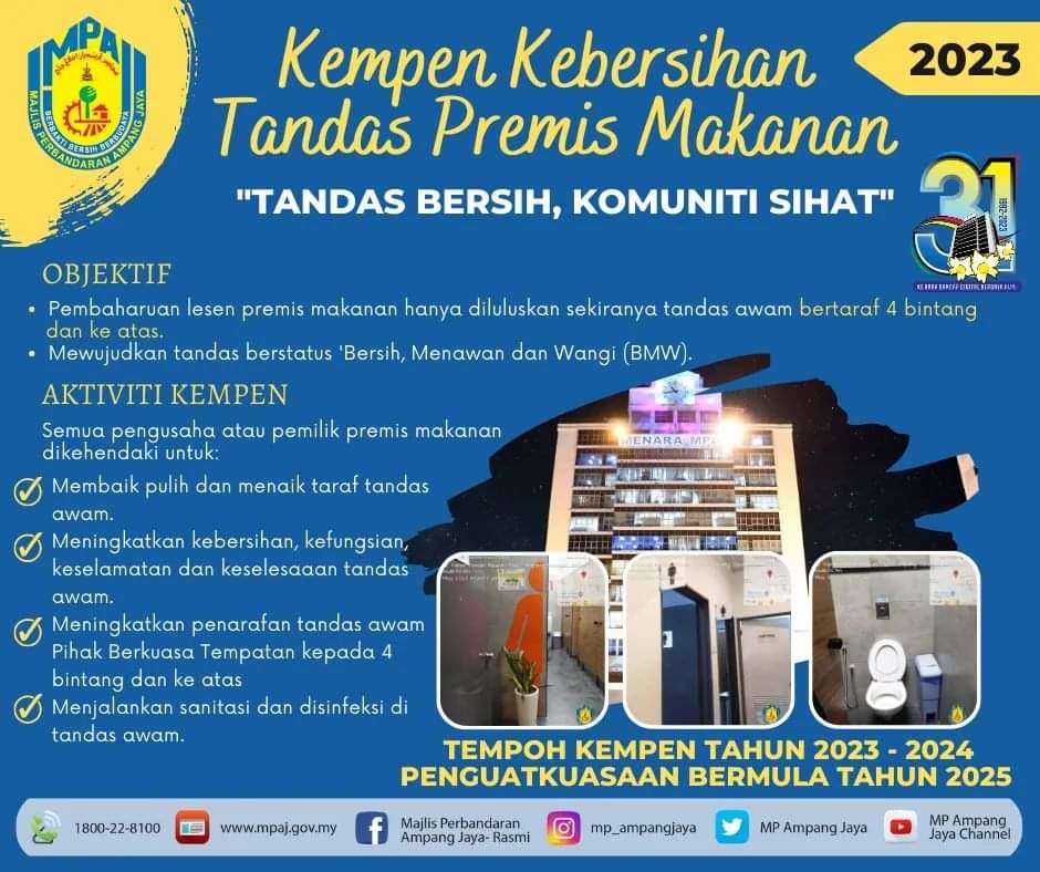 MPAJ galak pengusaha, pemilik kedai makan sertai kempen tandas bersih