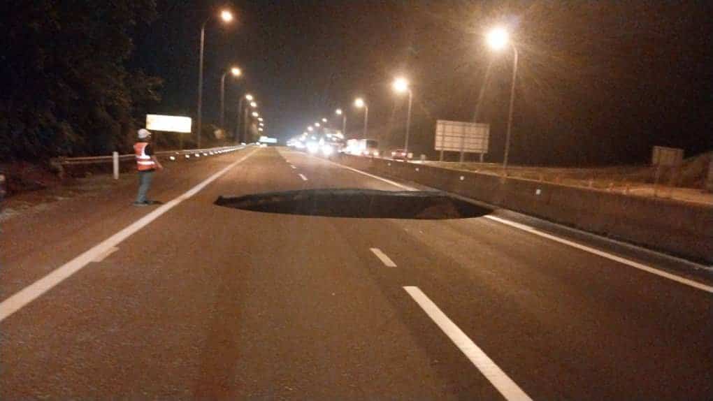 Tanah mendap: Laluan arah Kuantan dibuka semula