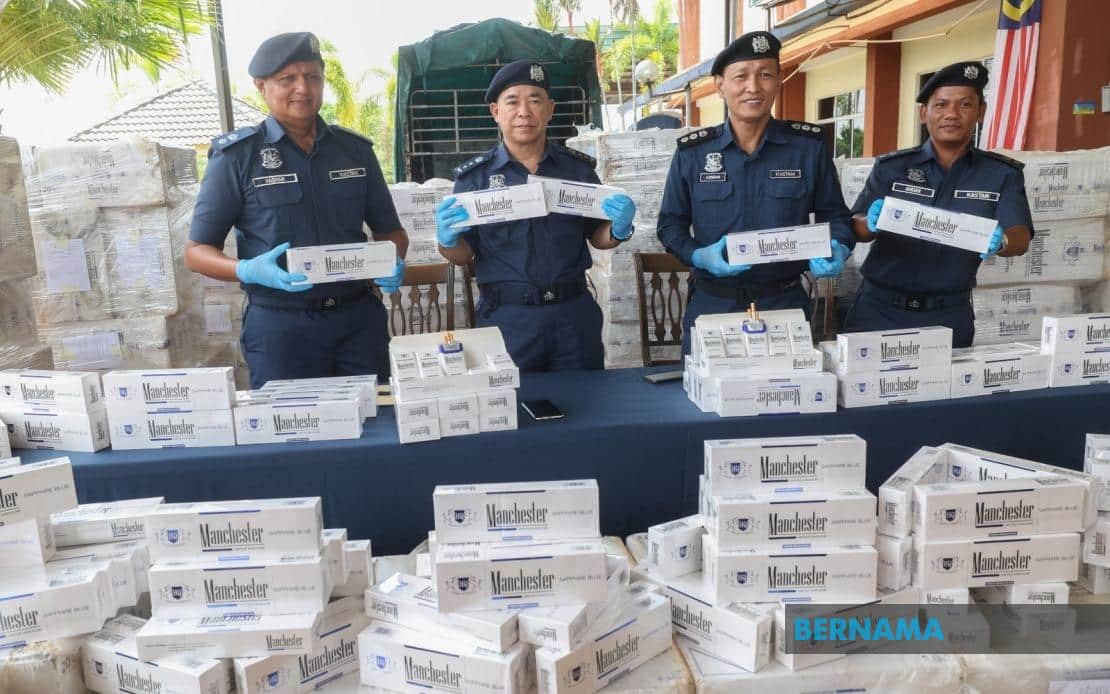 Over RM1.3 mln worth of illicit ciggies seized