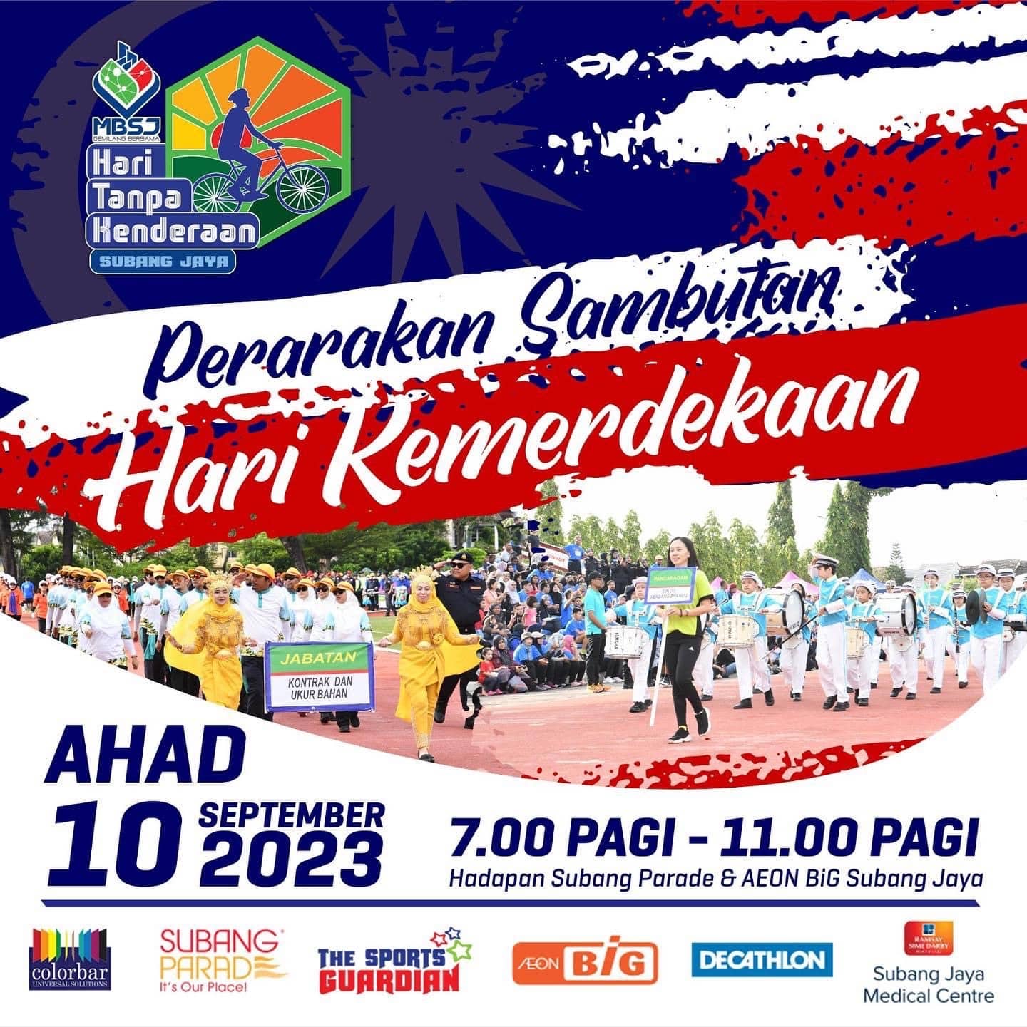 MBSJ pelawa orang ramai meriahkan perarakan Hari Merdeka pada 10 September