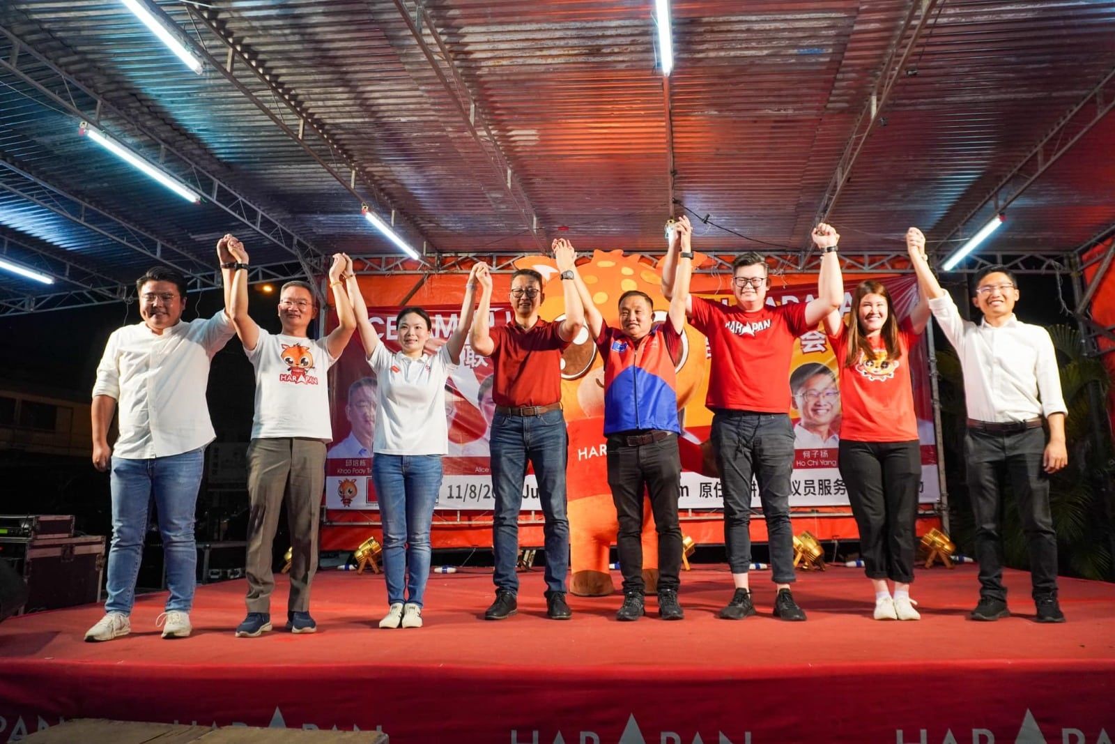 “黄瑞林当选”声响连天   邓章钦选前夜为老拍档助选