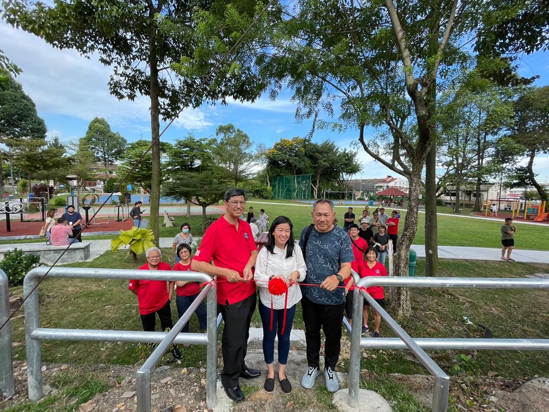 灵市SS2/32路公园已装护栏  林怡威：让居民安心运动