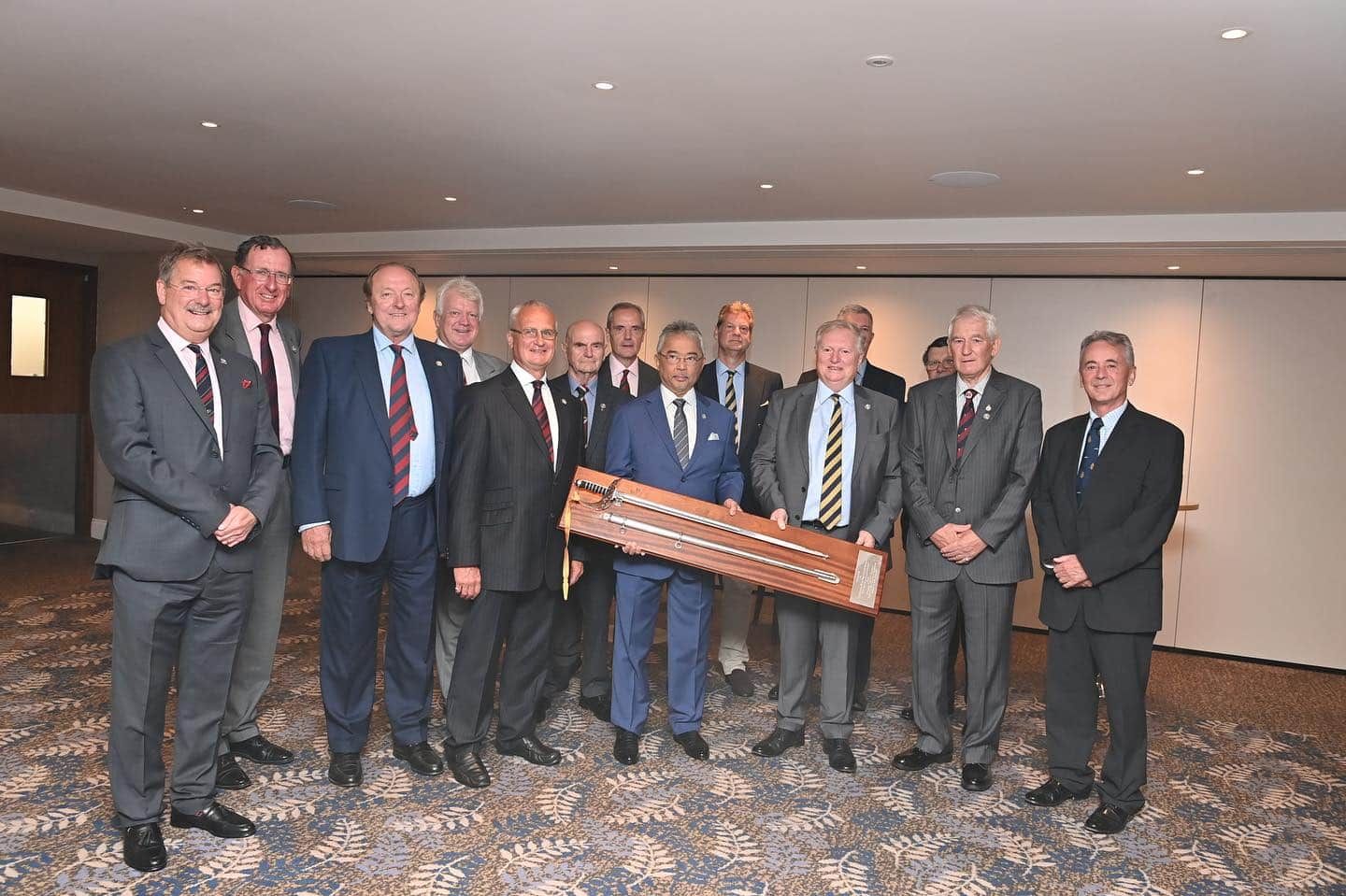 King attends Sandhurst Cadets' Alumni afternoon luncheon