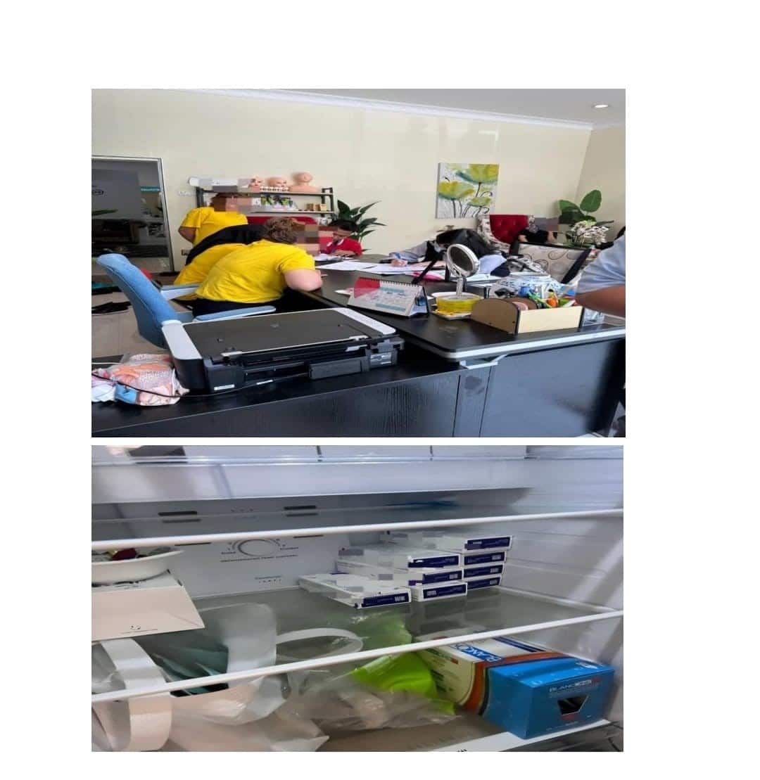 雪卫生局起获7箱值8000 没有注册纤体产物