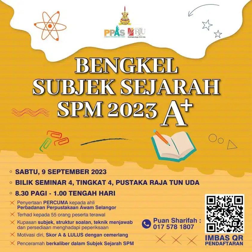 拉惹敦乌达图书馆于9.9 办SPM历史科拿A+工作坊