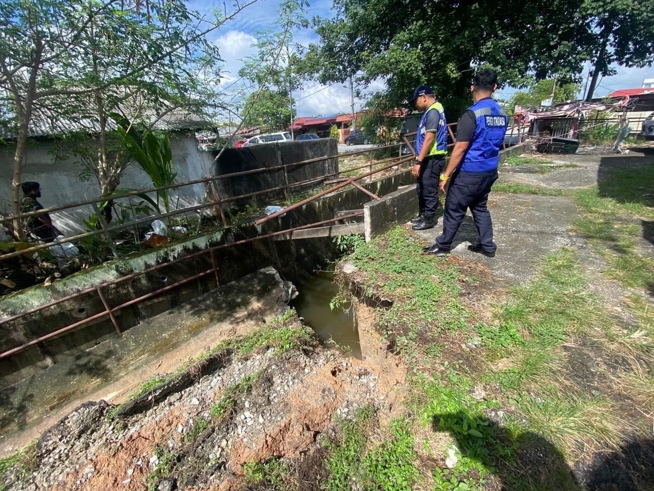 MPK segera baiki tebing parit runtuh di Pandamaran Jaya
