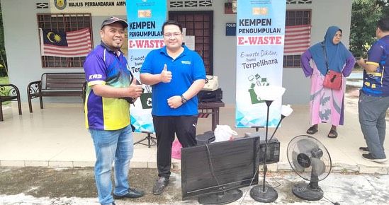 安邦市会回收150公斤电子垃圾