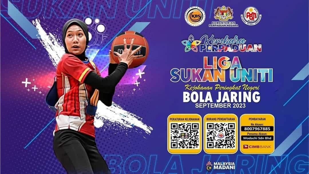 Liga Sukan Uniti Bola Jaring peringkat negeri tawar hadiah RM3,000