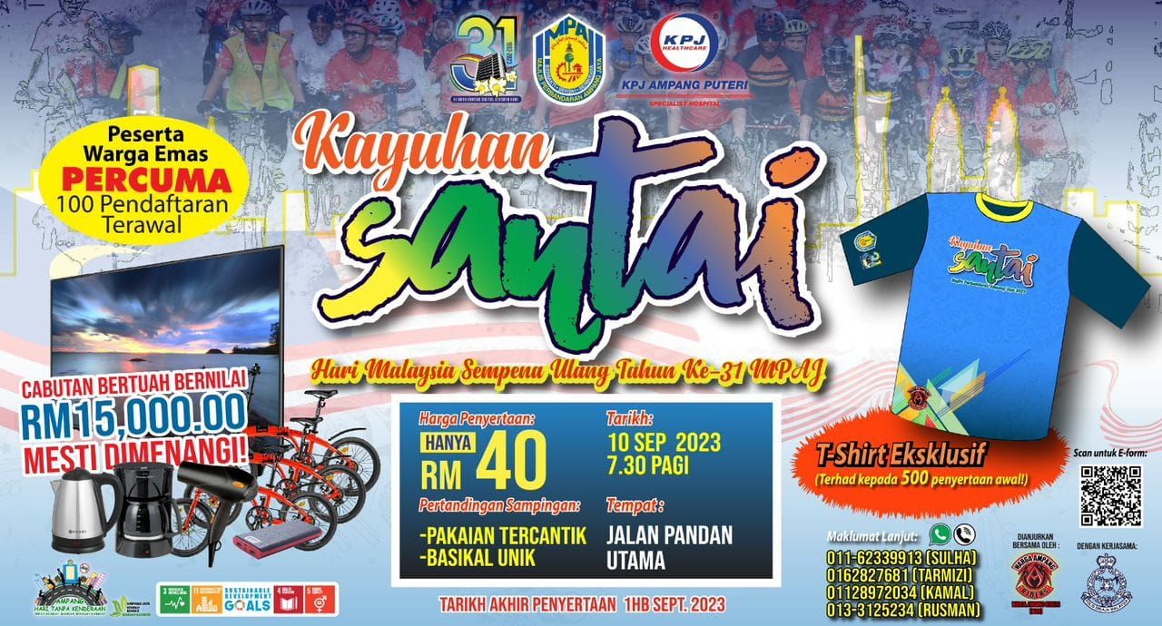 MPAJ anjur aktiviti menarik Ahad ini, menangi cabutan bertuah bernilai RM15,000