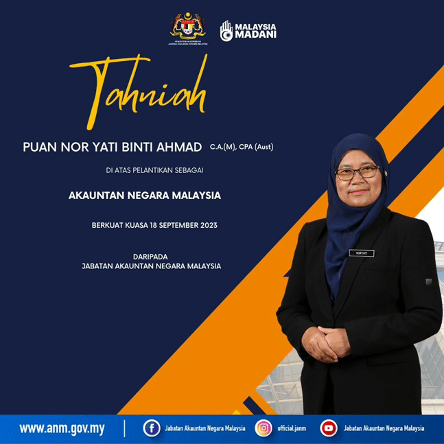 Nor Yati Ahmad dilantik akauntan negara baharu mulai hari ini