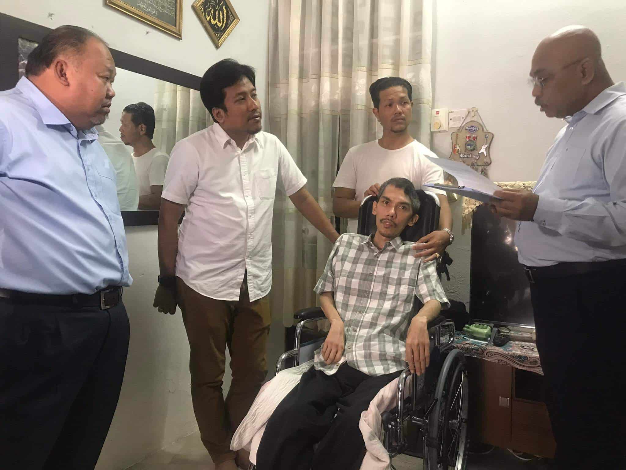 Jurutera MSN Selangor mangsa kemalangan terima sumbangan Kerajaan Negeri