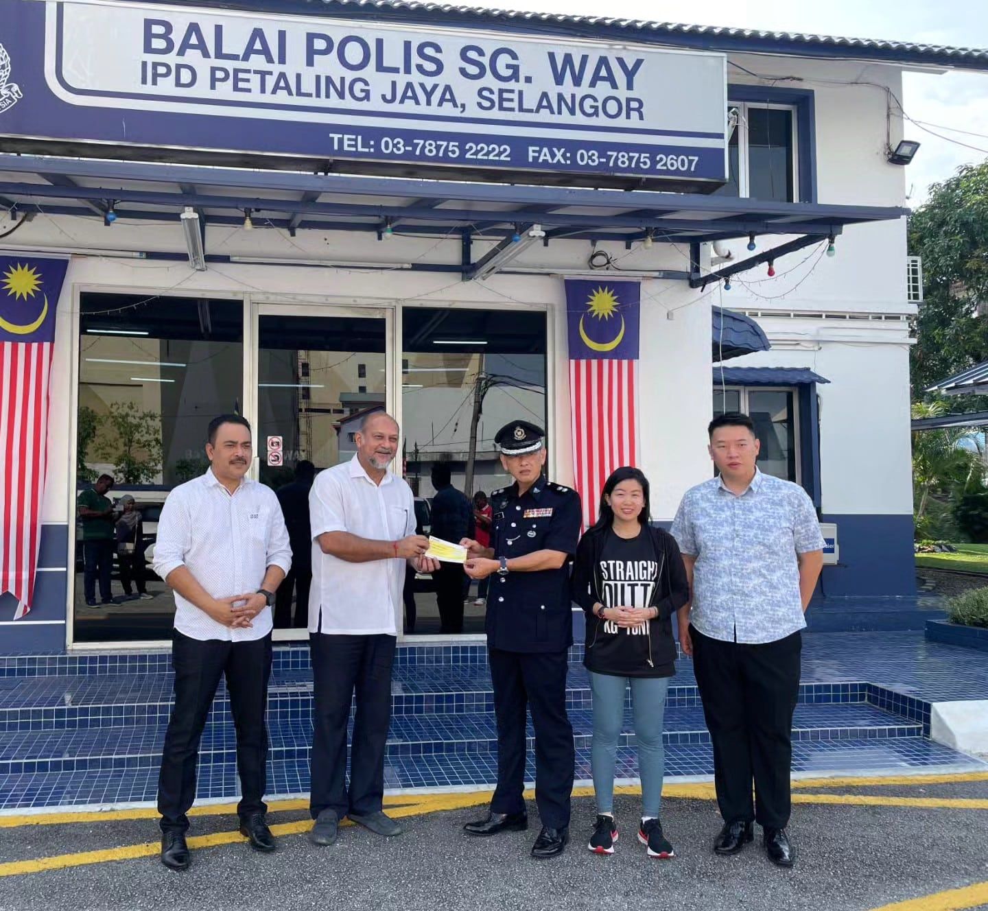 哥宾星.林怡威移交1万拨款  提升及美化双溪威警局