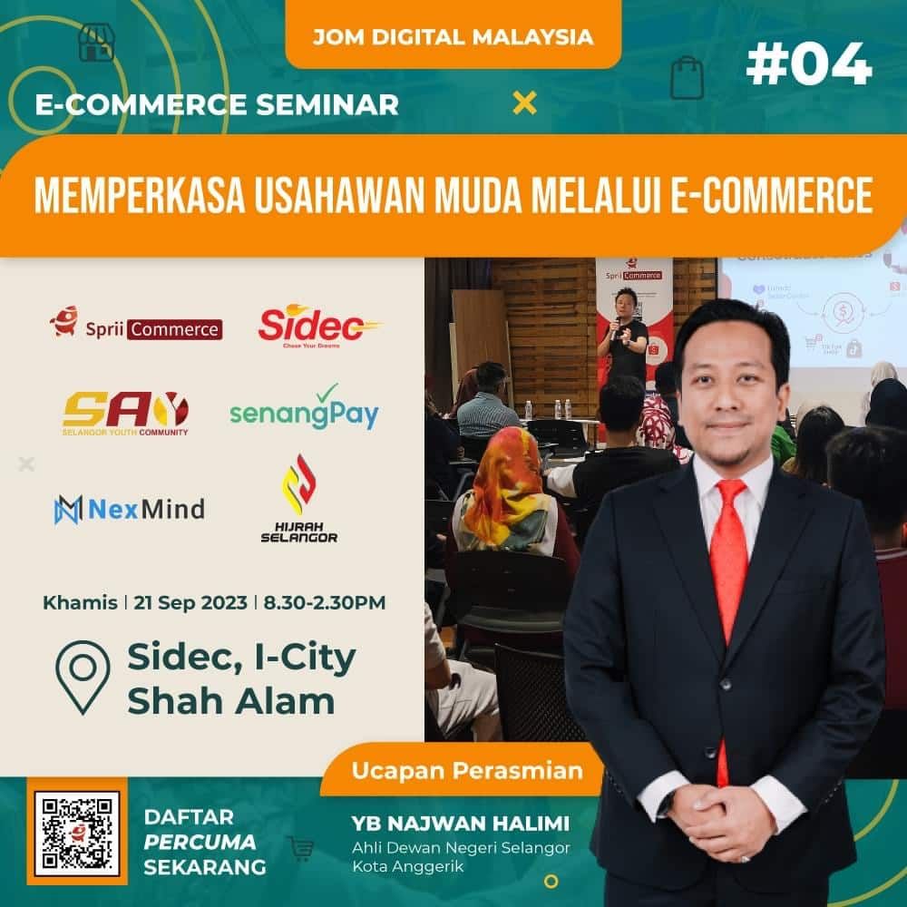 Usahawan muda dipelawa tingkatkan ilmu dalam perniagaan digital, sertai seminar e-Dagang