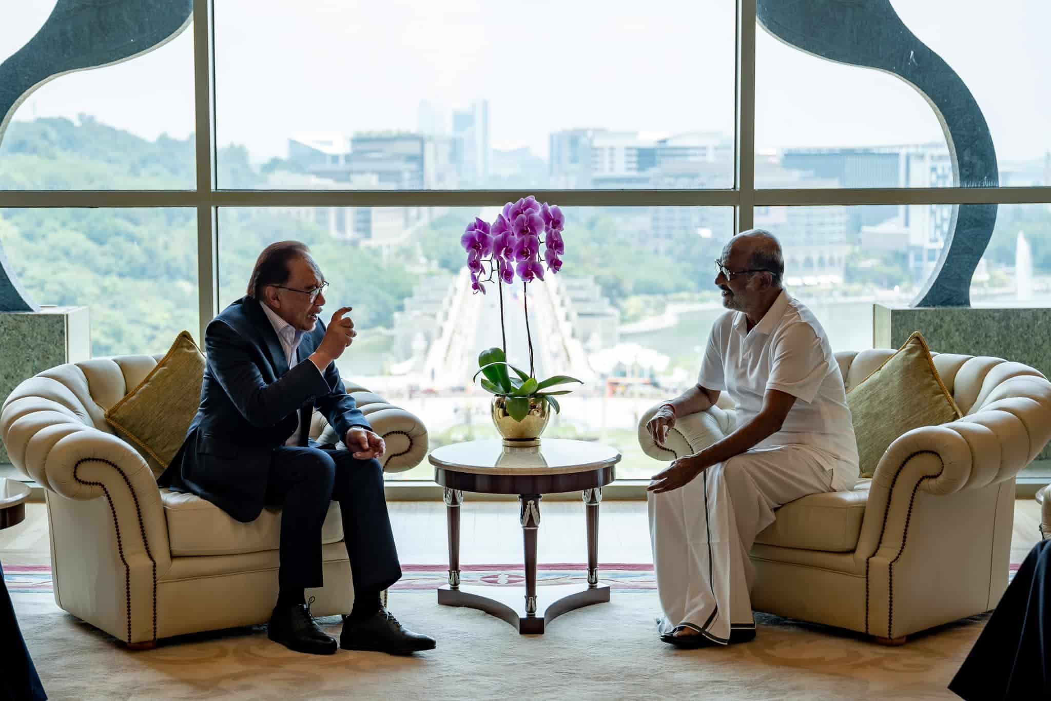 Indian actor Rajinikanth visits PM Anwar