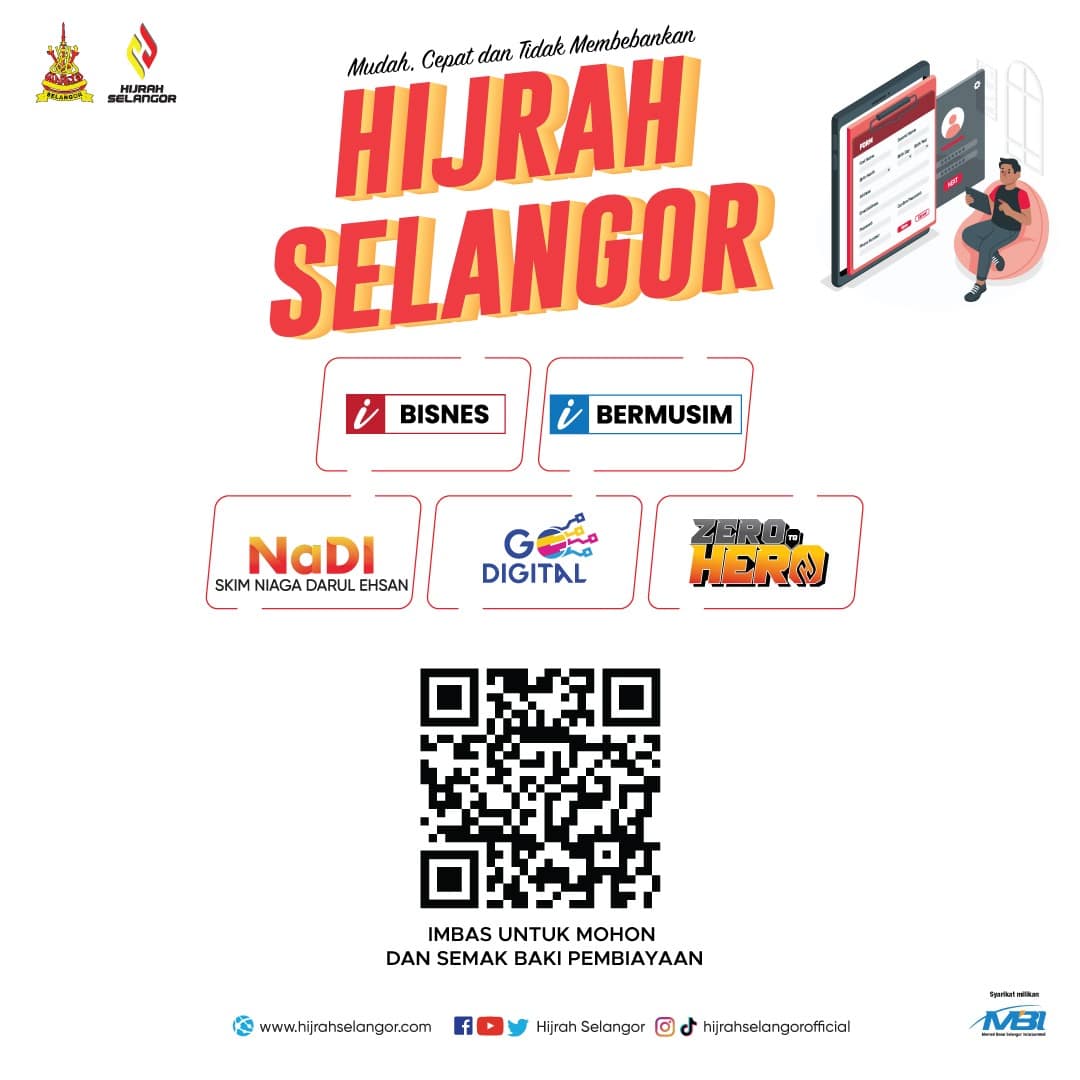 Hijrah tawar bantuan modal kecil-kecilan, kembang niaga