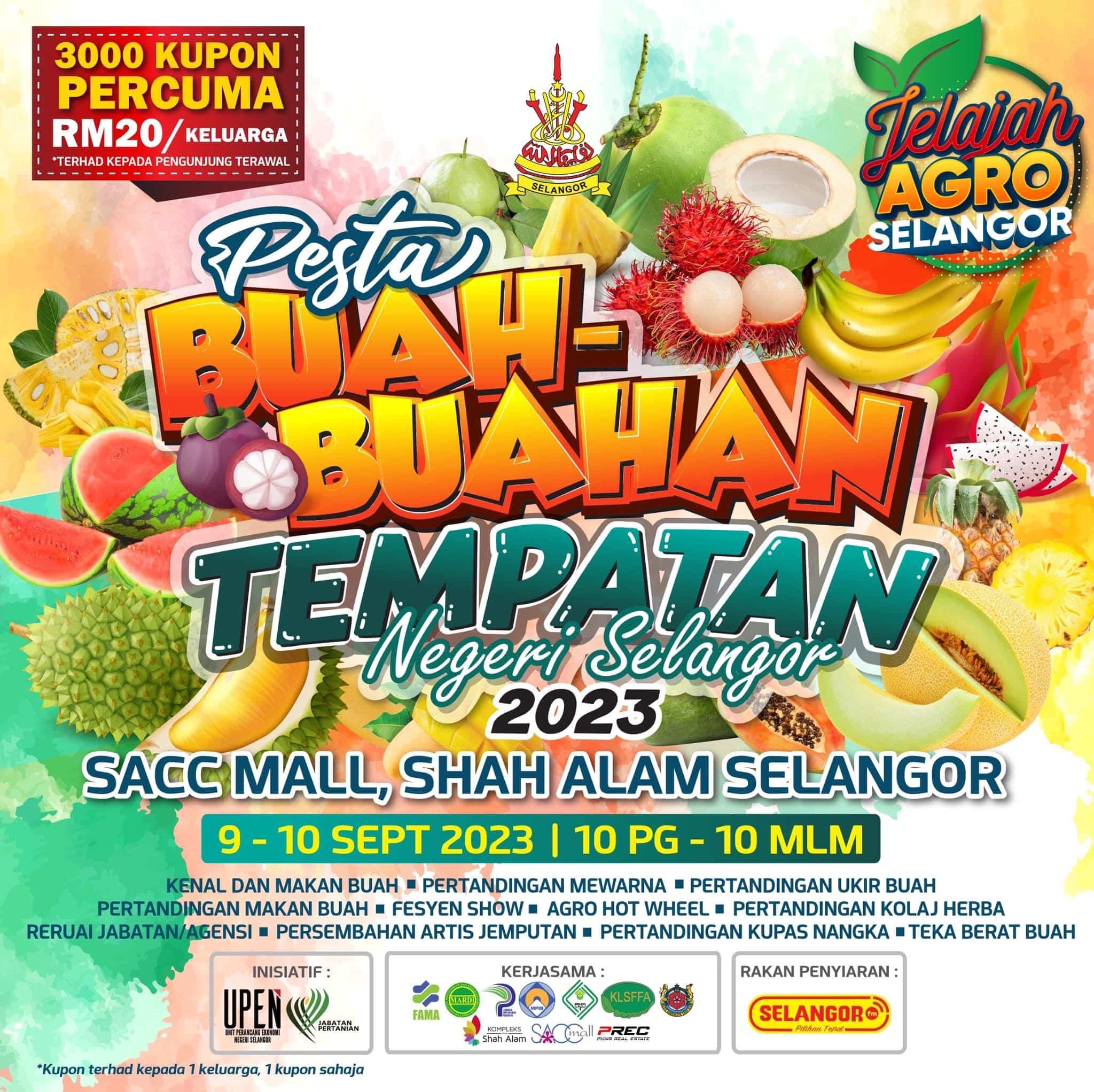 3,000 kupon percuma untuk pengunjung di pesta buah-buahan tempatan