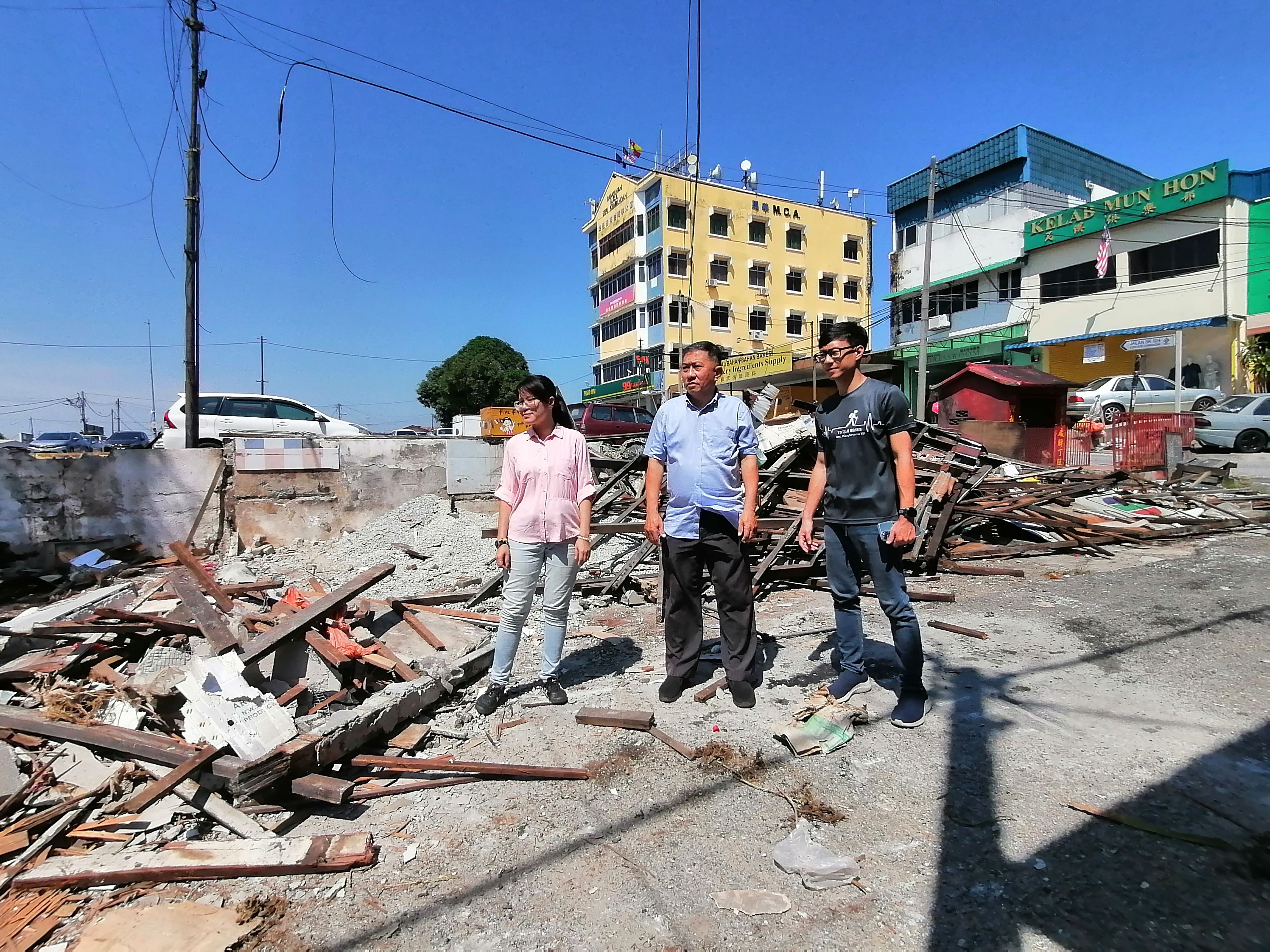 （视频）沙登旧巴刹面档铲除 遏止非法垃圾行为