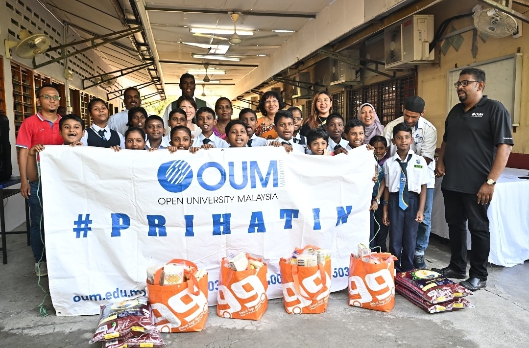 OUM sumbang makanan, tunai buat pelajar B40 sempena Deepavali