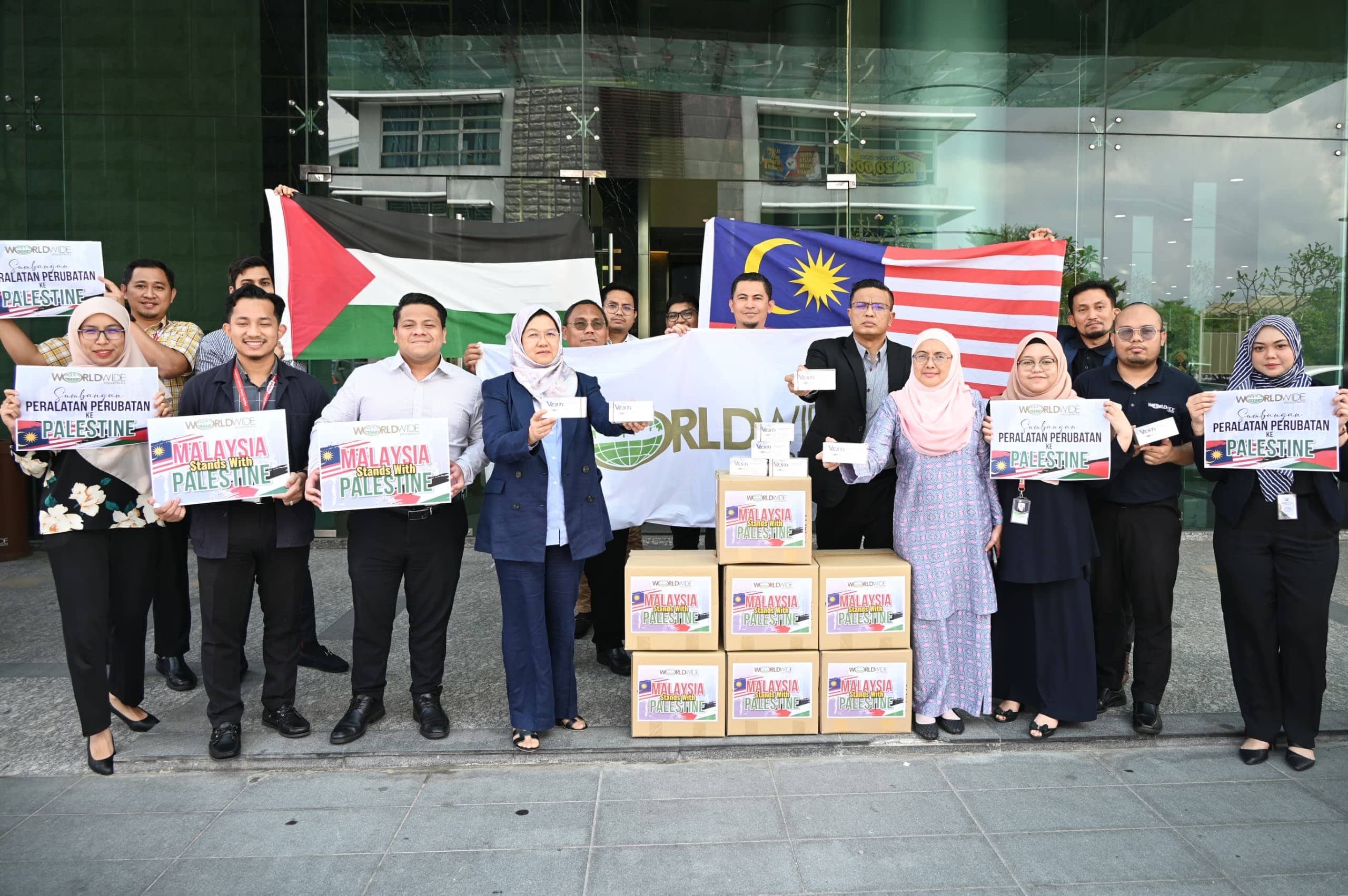 Worldwide Holdings Berhad salur barangan perubatan ke Gaza
