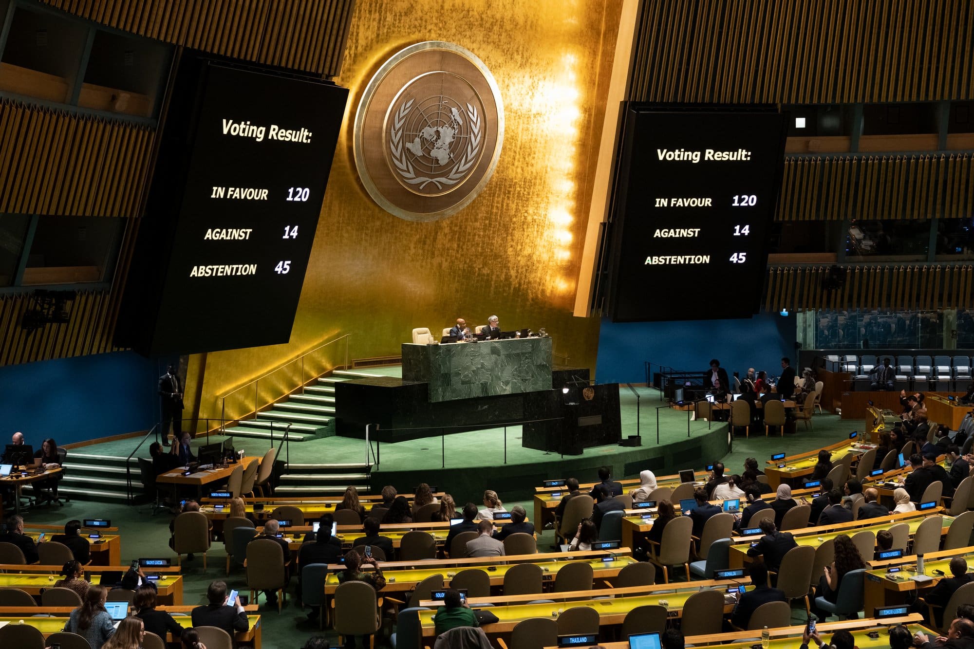UNGA adopts resolution for immediate truce, humanitarian aid in Gaza
