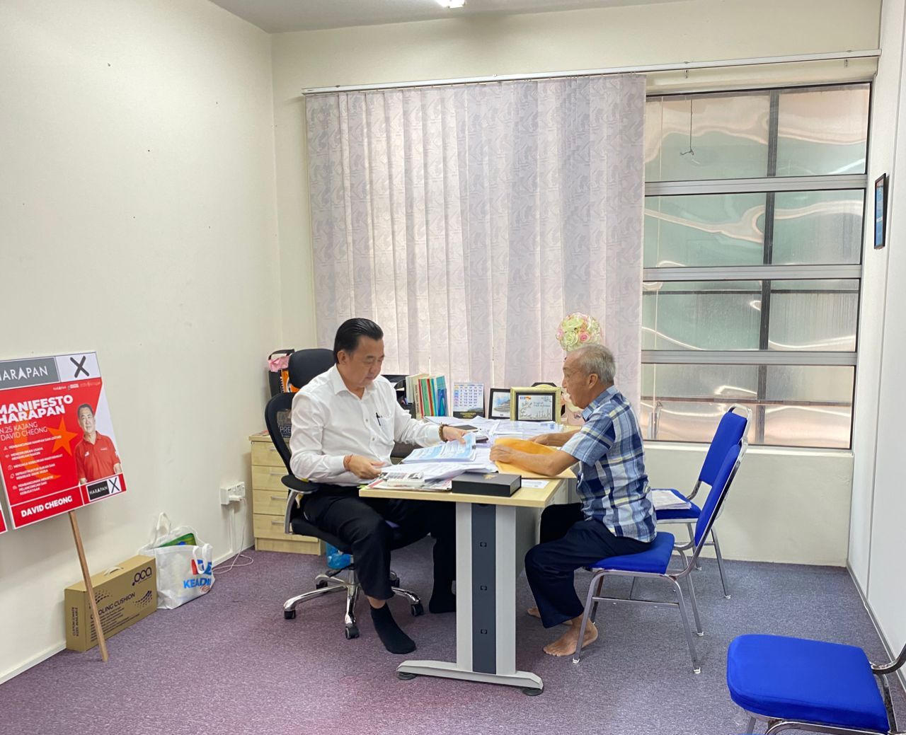 张睷洋会客日接待各造聆听诉求