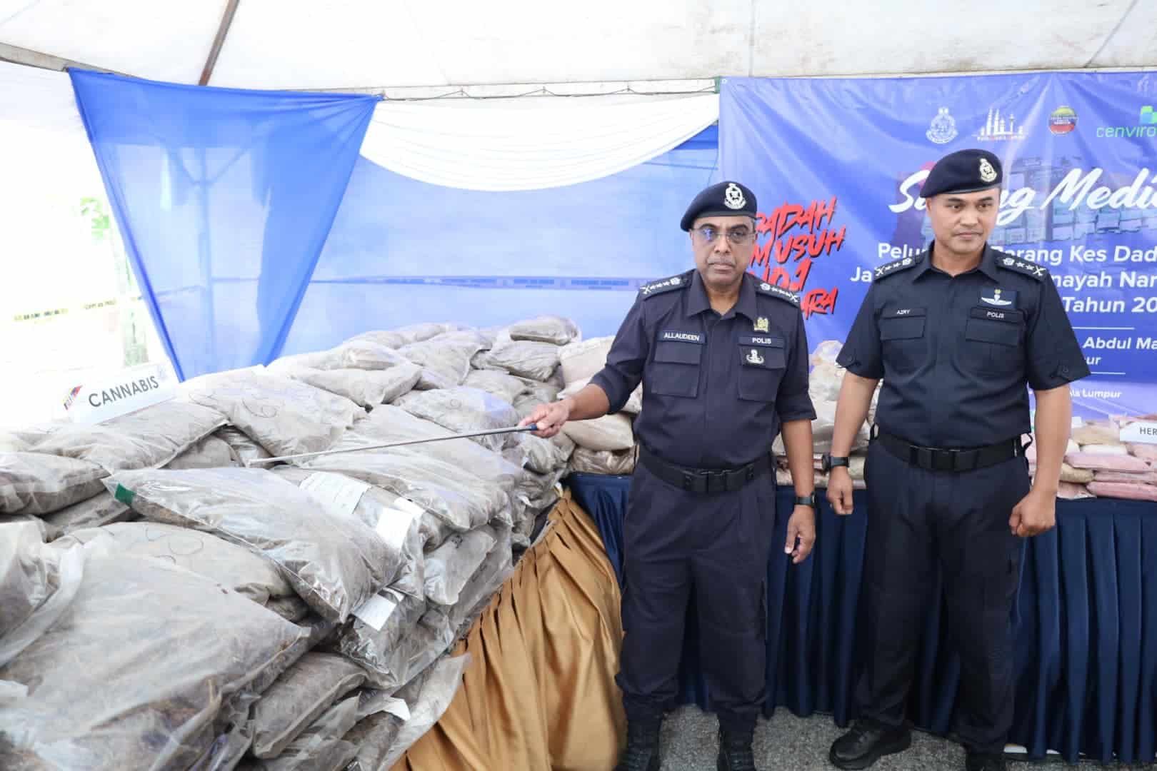 警销毁总值近900万令吉毒品