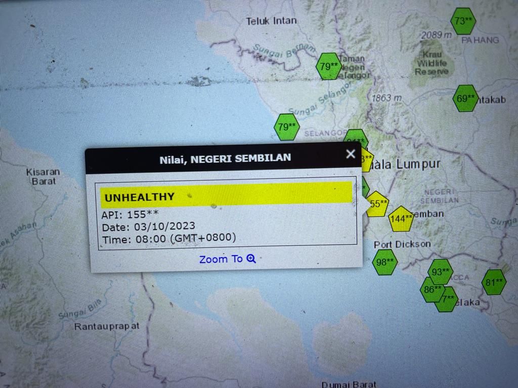 Empat kawasan catat IPU tidak sihat termasuk satu di Selangor