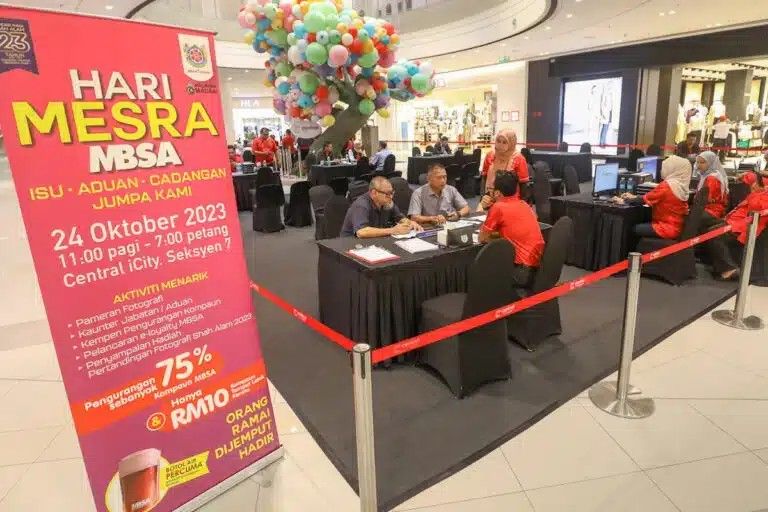 MBSA在购物中心设亲善日 民众大赞方便办事缴费