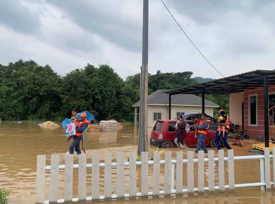 吉打水灾灾黎降至67人