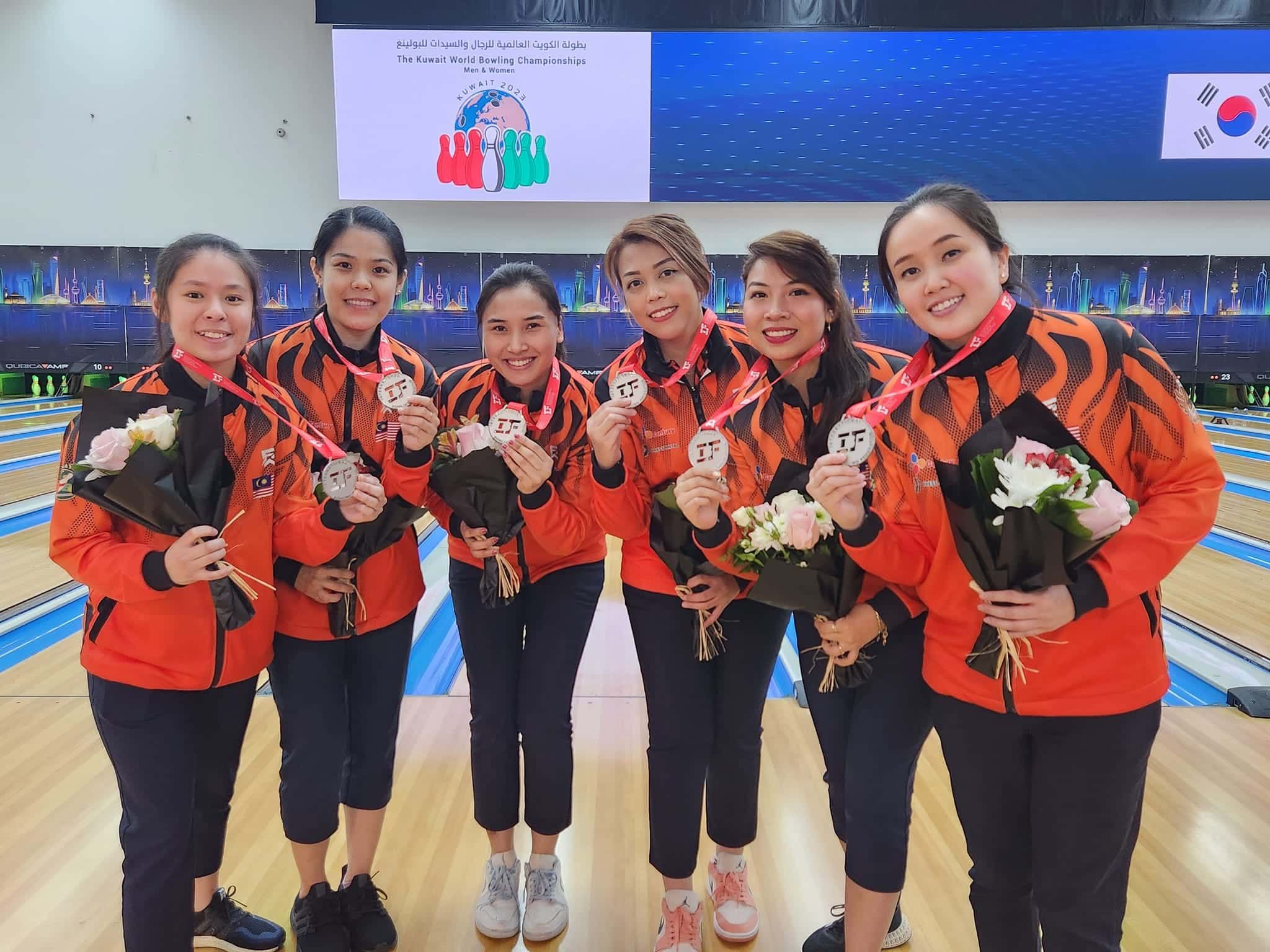 Skuad boling wanita akhiri kejohanan dunia di Kuwait dengan pingat perak