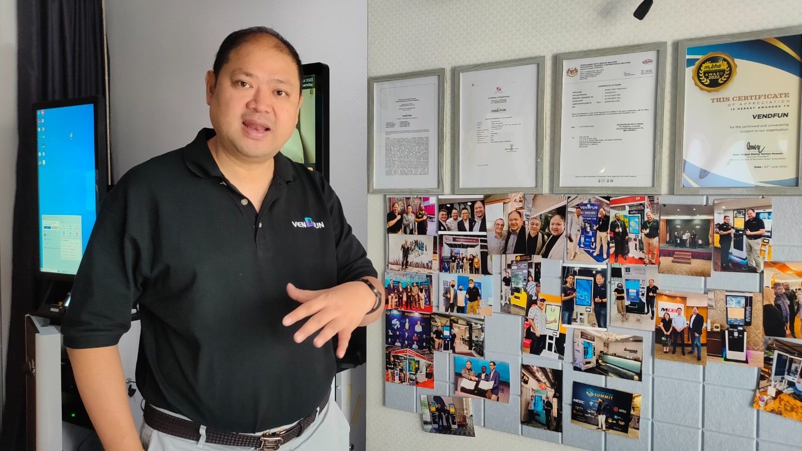 【智能生态系列2/4】世界首台混合Kiosk大马专利 下榻酒店各种状况一机解决