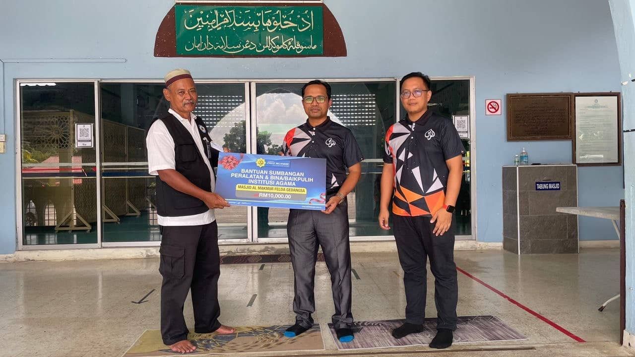 LZS agih RM125,540 bantu institusi agama, baik pulih rumah warga Felda Gedangsa