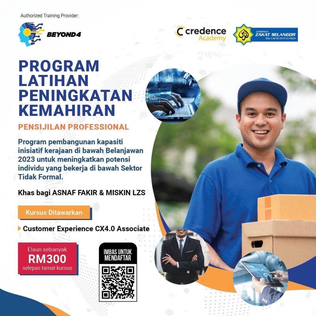 Zakat Selangor pelawa asnaf sertai kursus kemahiran percuma, penginapan disedia