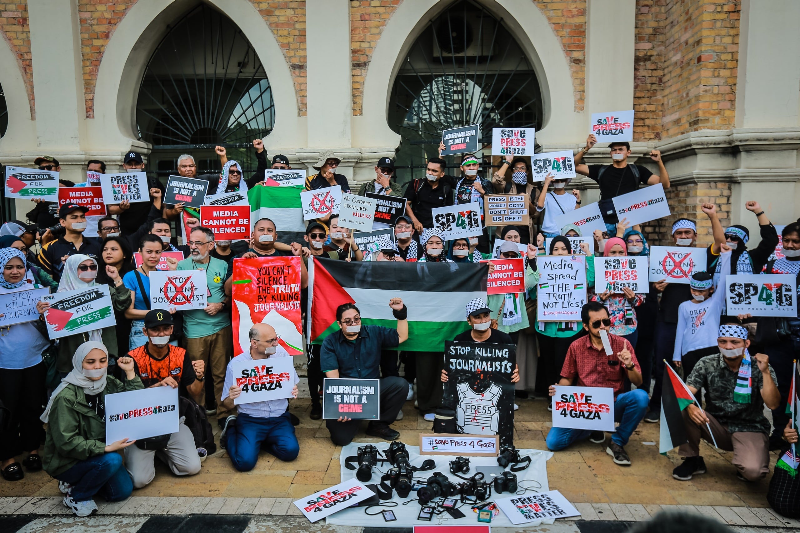 "Save Press 4 Gaza" voices Malaysia's solidarity with Gaza media practitioners