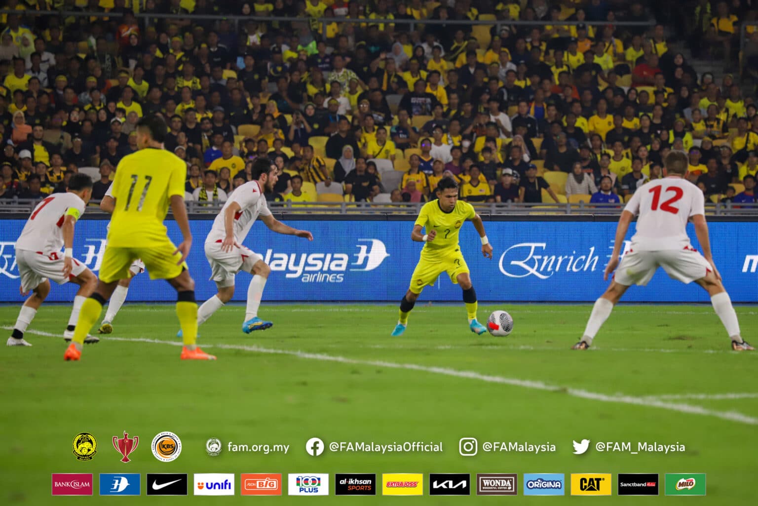 Aksi Harimau Malaya lawan Kyrgyzstan kekal di Stadium Nasional Bukit Jalil