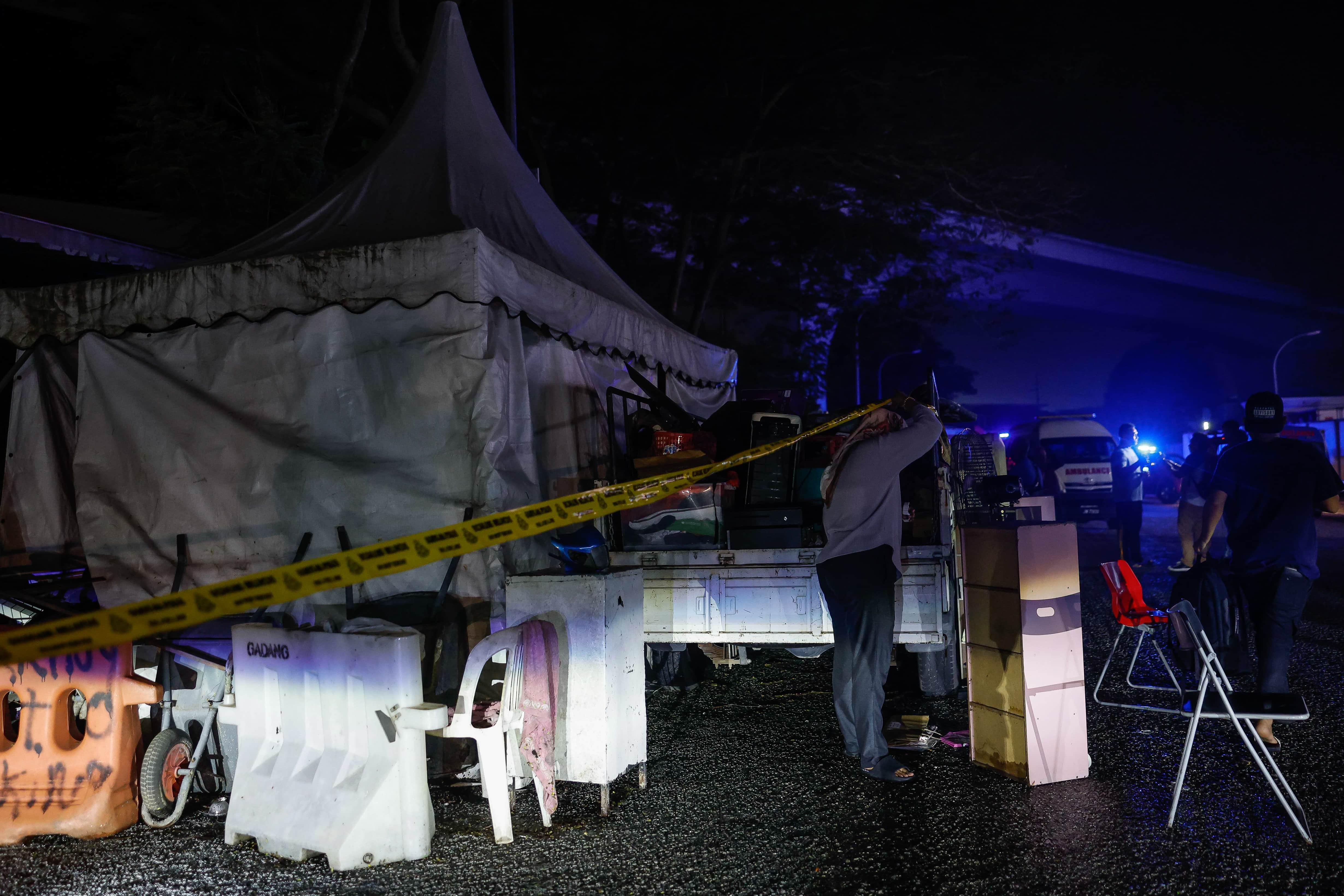 Gimnasium antara premis terbakar di Uptown Kota Damansara