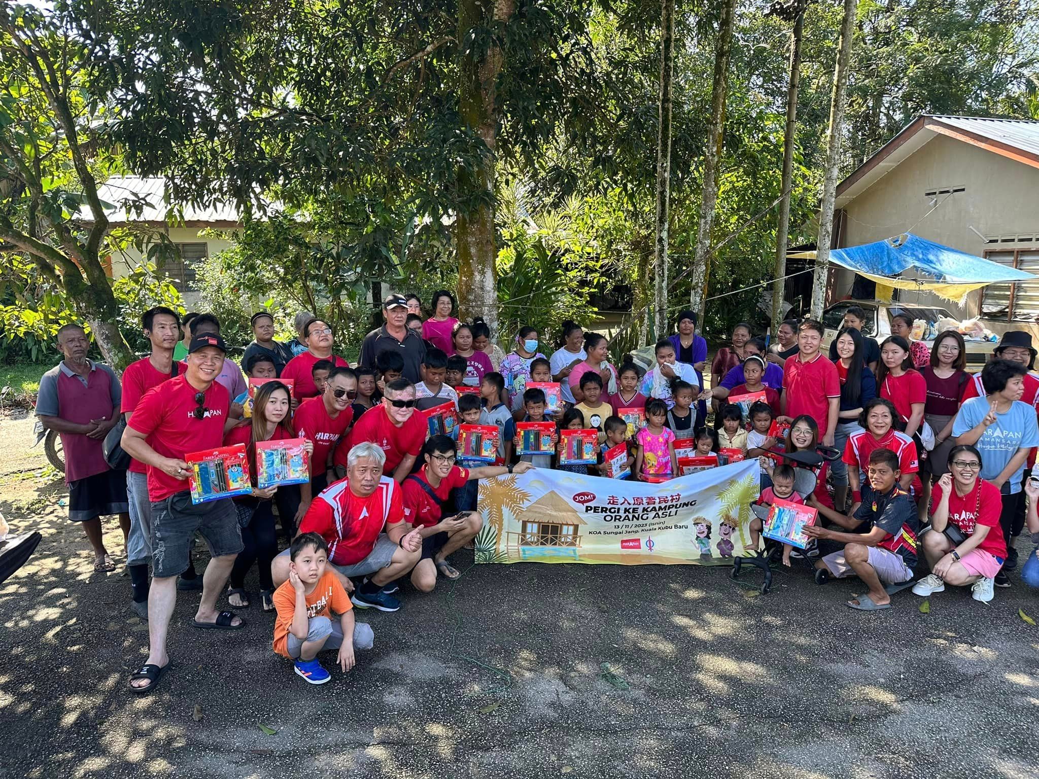 白沙罗火箭行动队25人  走入新古毛原住民村送暖