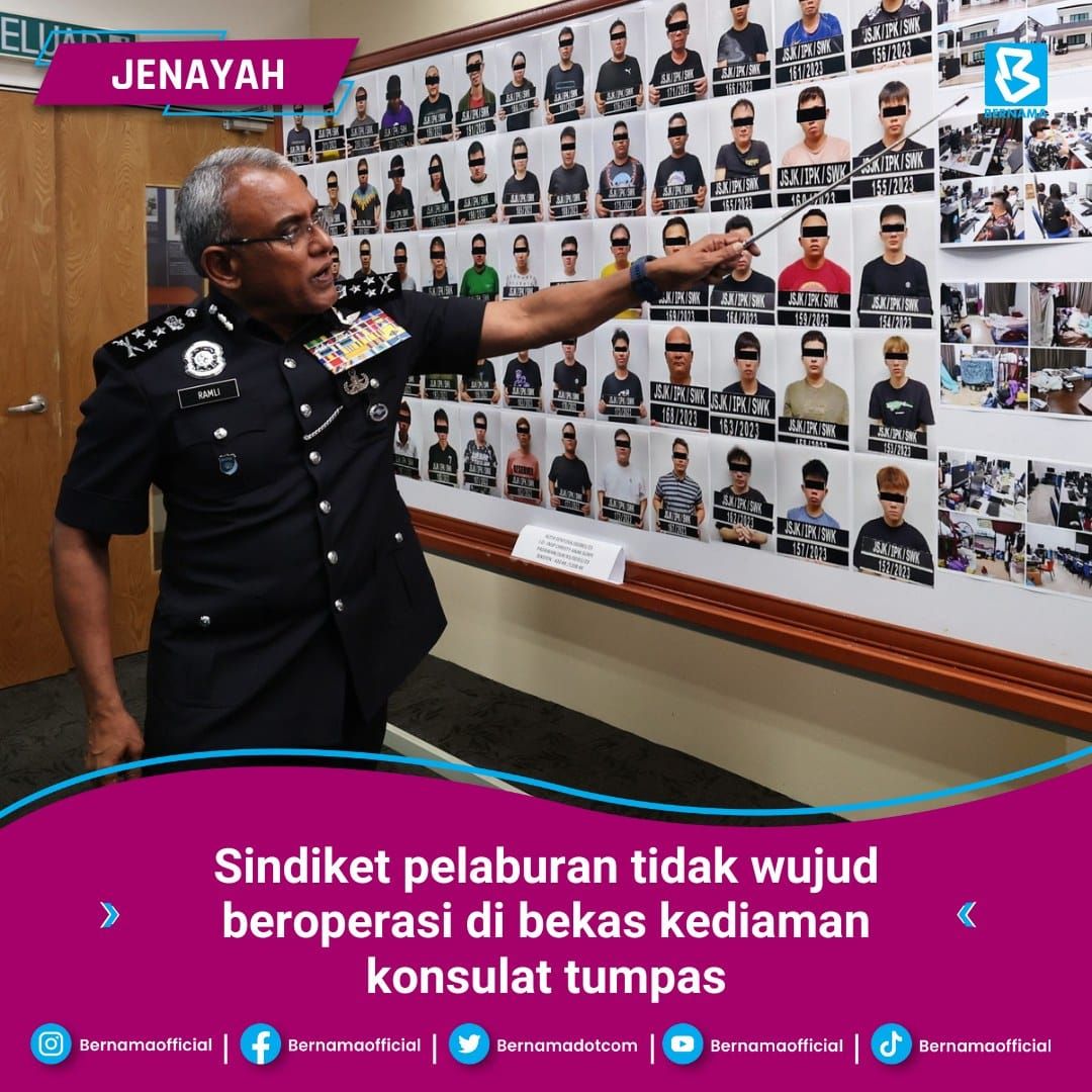 Sindiket pelaburan tidak wujud beroperasi di bekas kediaman konsulat tumpas, 28 individu ditahan