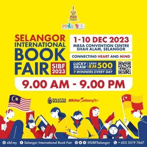 雪州国际书展12月举行 每日送500现金奖予9幸运儿