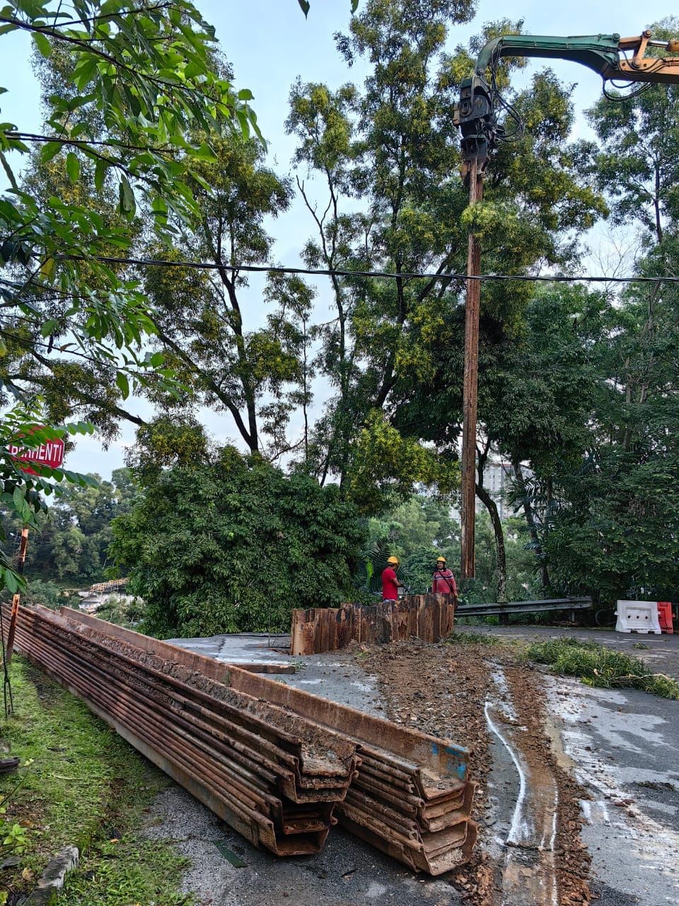 蒲种宏愿花园第3区土崩 黄思汉：已施工紧急抢修