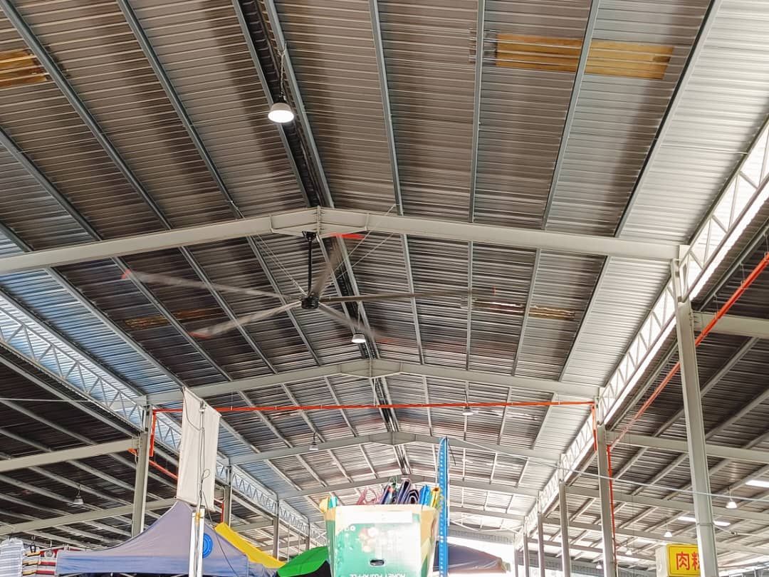 杨美盈拨近5万装大风扇  助沙登新村临时巴刹解闷热