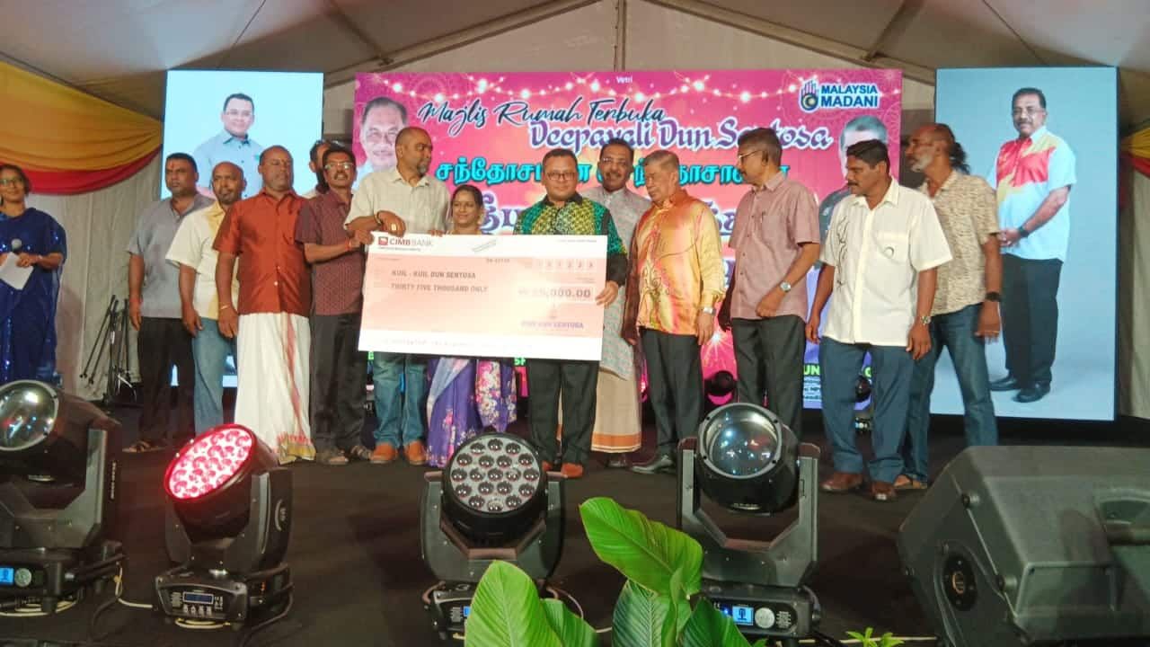 செந்தோசா சட்ட மன்ற தீபாவளி திறந்த இல்ல உசரிப்பில்  2,000 பேர் திரண்டனர்.