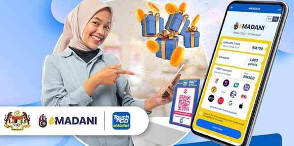 Orang ramai boleh mula tebus kredit eMadani RM100 hari ini