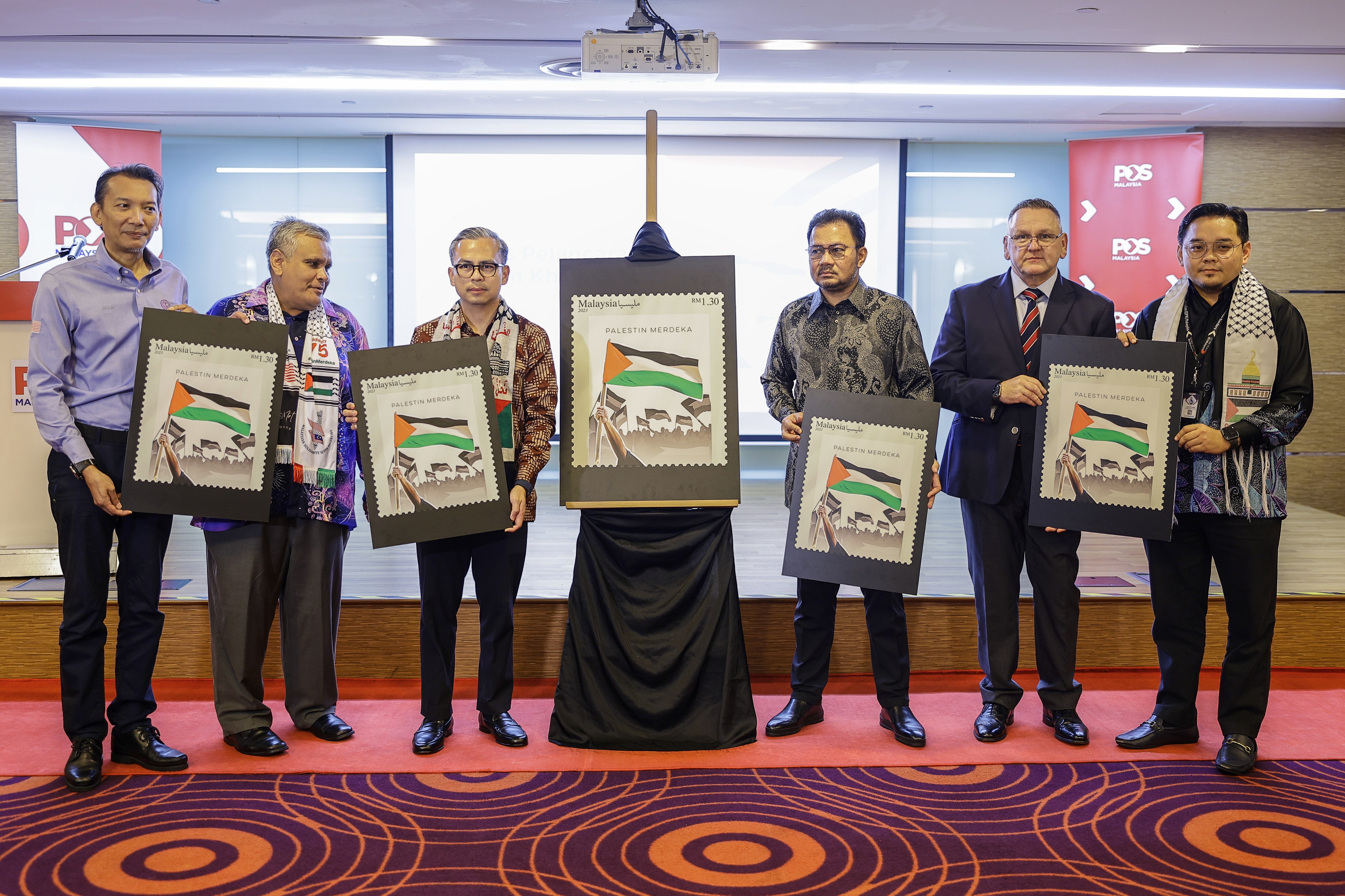 Pos Malaysia lancar setem khas Palestin Merdeka, dijual 18 Januari ini